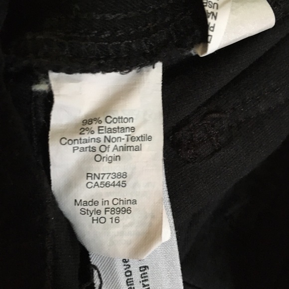 Madewell 9” High Riser Skinny Velvet Black Pants Waist 29 - Picture 9 of 10